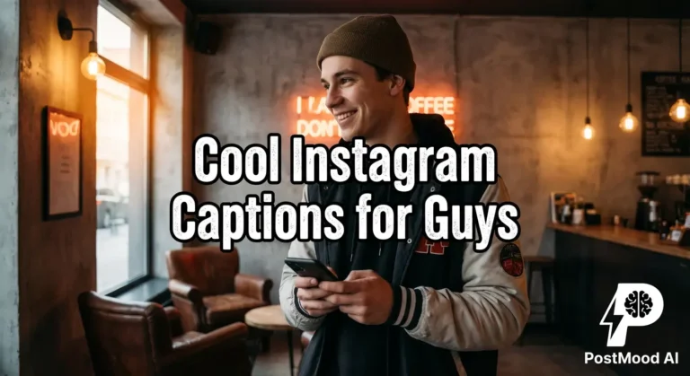 Cool Instagram Captions for Guys: Aesthetic Quotes | Copy & Paste